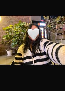 Striped Half Zip Up Sweater