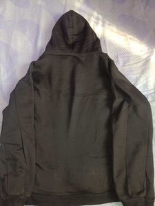 Embroidered Black Hoodie