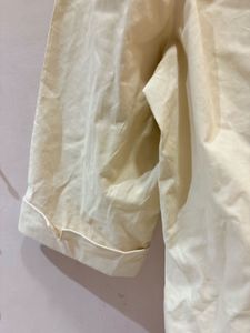 Beautiful Cream Button-Up Shirt