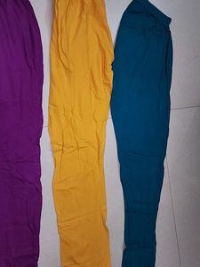 Combo Of 3 Cotton Leggings