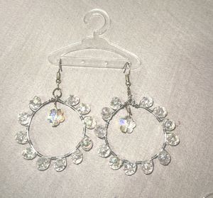 Y2K Bow Heart Drop Earrings