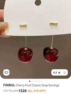 Cherry 🍒 Earrings Golden/ Silver