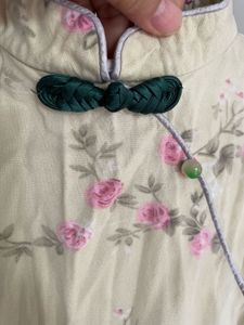 Chinese Collar Floral Sleeveless Top