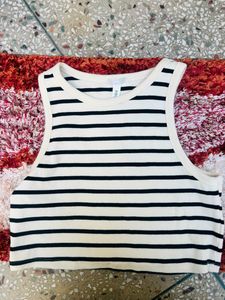 H&m Crop Vest Top Sleeveless