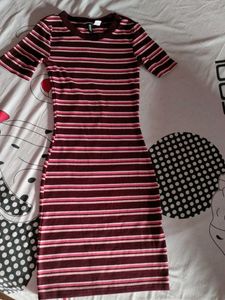 H&M Striped Bodycon Dress