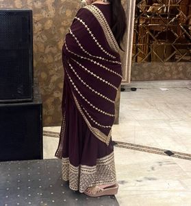 Elegant Plum Anarkali Suit