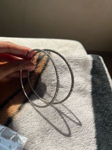 Sparkly Hoop Earrings