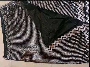 Sequence Work Saree In Bollywood Style
