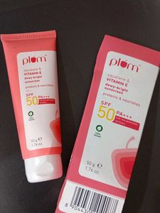 plum Combo minions body scrub And Suncreen