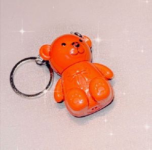 Bear-shaped aesthetic lipstick💕with a key ring😍