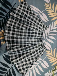Checked Skort (Skirt With Attached Shorts)