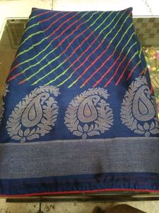 Navy Blue Saree