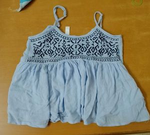Blue Sleeveless Top