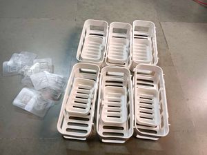 (Pack Of 12) Self Adhesive White Bathroom Organize