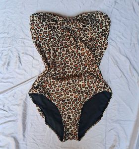 Y2k Leopard Backless Bodysuit