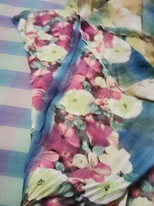 Floral Pleated Skirt