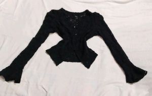 Black lace top