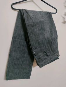 Men's Charcoal Black Jeans 36