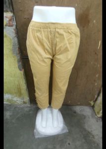 Red Embroidered Ankle Pants