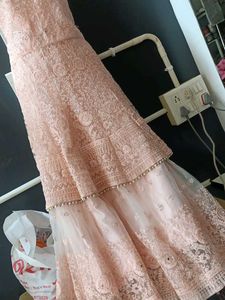 Peach Embroidered Lehenga Choli