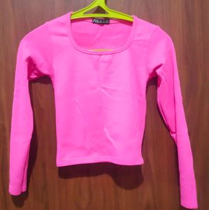 Hot Pink Long Sleeve Top | S Size