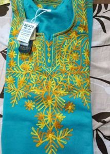 Woollen Aarik Work Kurta