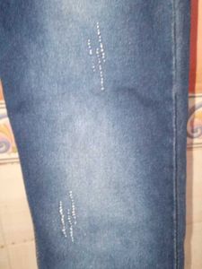 High-Waisted Denim Jeans