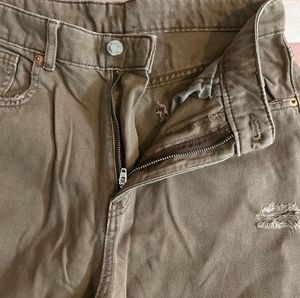 Brown Wide Leg Jeans