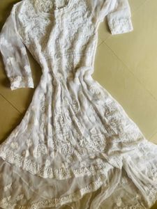 Authentic pure ethnic chikankari kurthi
