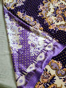 Purple Velvet Single Bedsheet