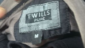 Twills Gray Casual Button-Down Shirt