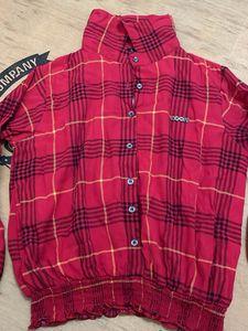 Red Plaid Top