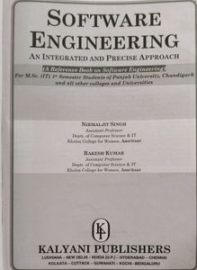 Software Engineering Book For BCA &amp; M.S.C IT