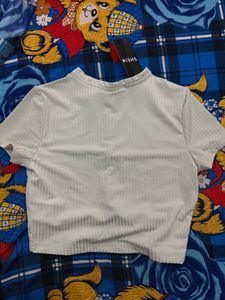 Cute Button-Up Crop Top