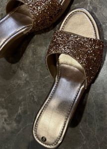 Sparkly Gold Flats