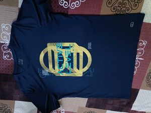 Navy Graphic Print Active T-Shirt