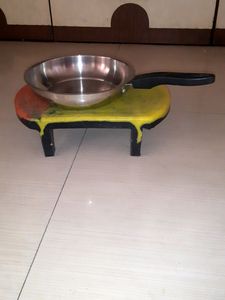 Stainless Steel Frypan. 24 CM. Used 2,3 Times.