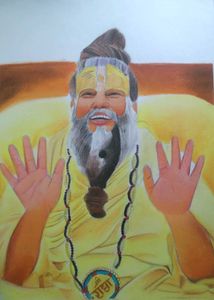 Premanand Maharaj Ji Painting