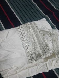 White Embroidered Salwar Kameez Set