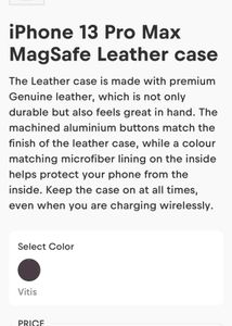 iPhone 13 Pro  Leather case