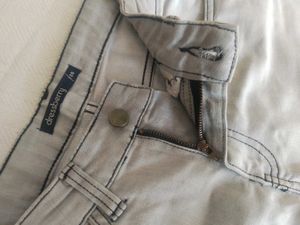 Mid Waist Jeans (Light Grey)