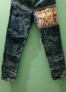 Girls&#39; Denim Jeans with Patch