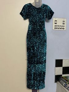 double shade Sparkling Sequin Bodycon Dress