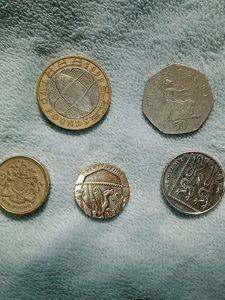 British Pound Coins (5 Coin Set)