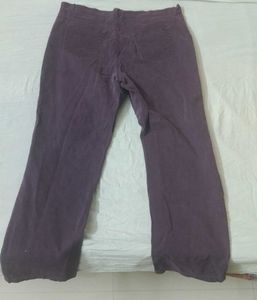 Vintage Dark Wash Corduroy Wide Leg Pants