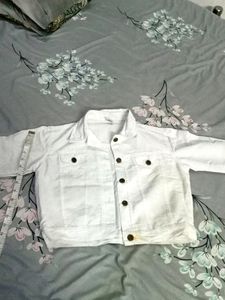 Trendy Jacket, Comfortable For Summers, White In C