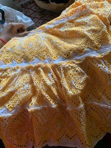 Cute Yellow Net Top