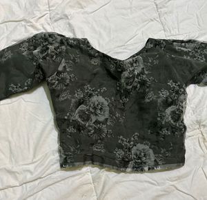 flower printed blouse