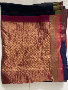 Final Price ! Blue Saree With Blouse !Price Drop