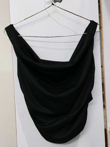Elegant Black Halter Neck Top